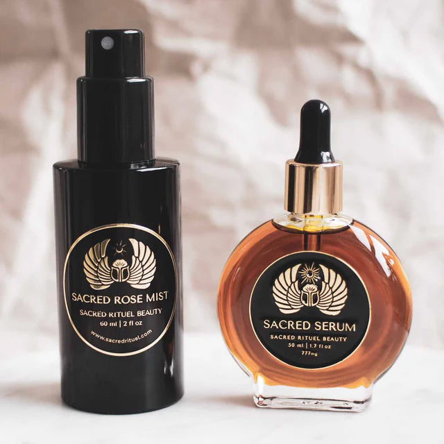 SACRED SET | SERUM + ROSE TONER