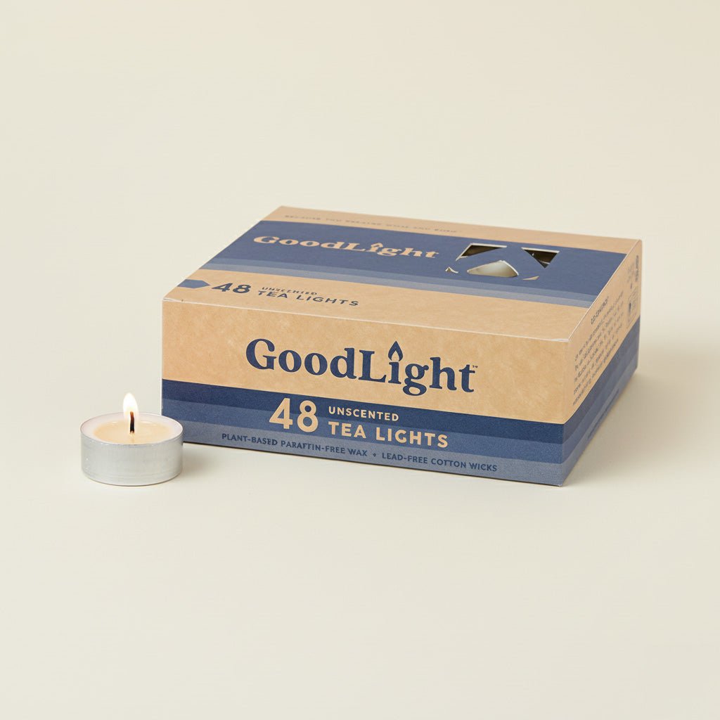 192 Hours of Paraffin-Free, Eco-Friendly Tea Lights | 48-pack