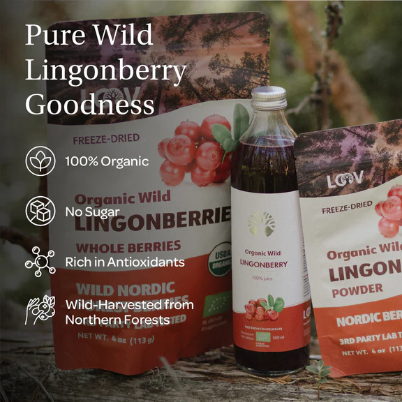 Lingonberry Powder | Freeze Dried Lingonberries