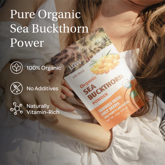 Sea Buckthorn Powder | Organic & Air-Dried