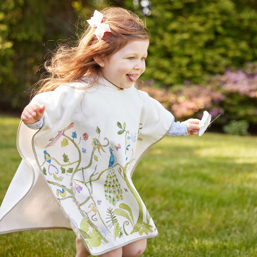 Tropical Chinoiserie Swim Poncho