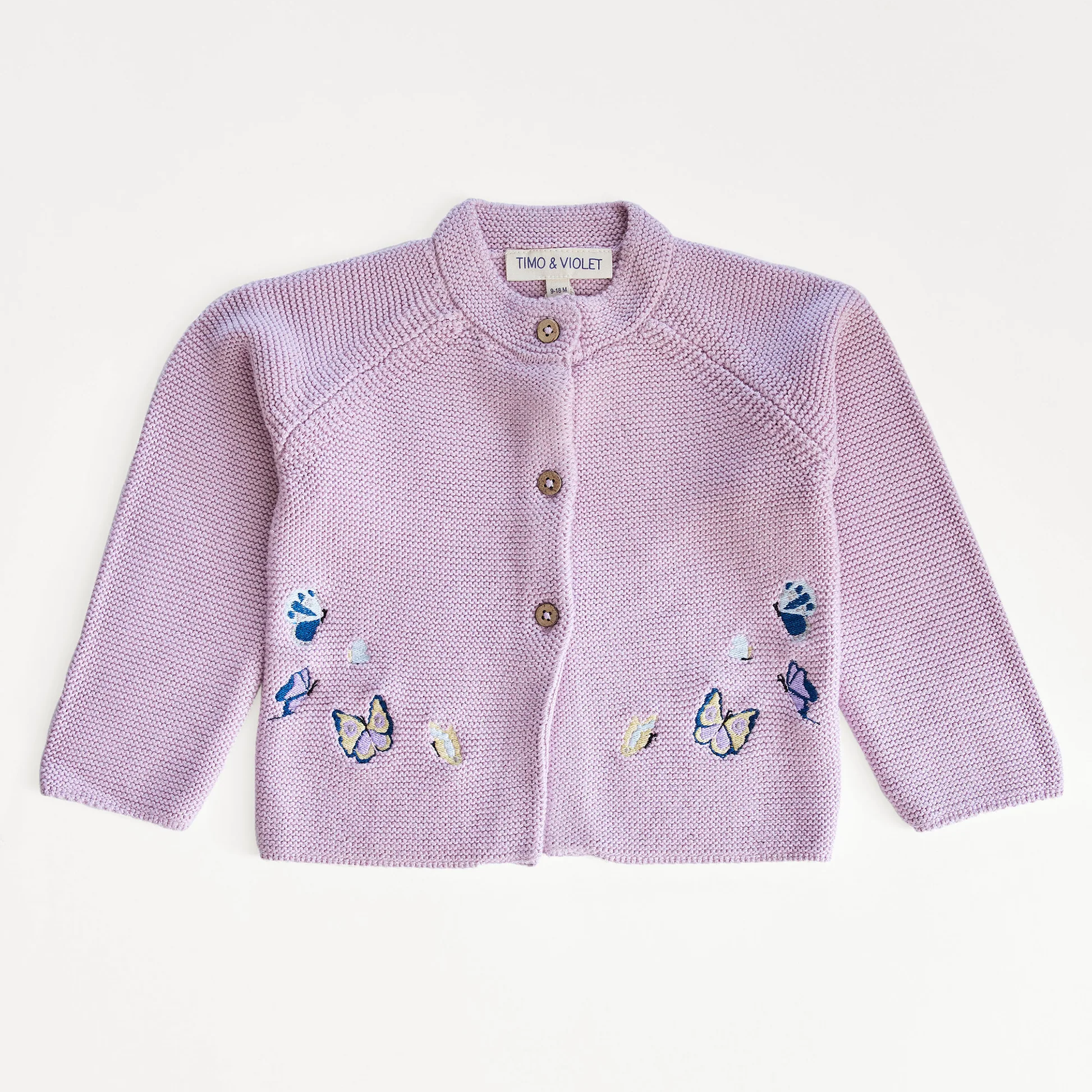 Embroidered Butterfly Knit Cardigan