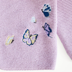 Embroidered Butterfly Knit Cardigan