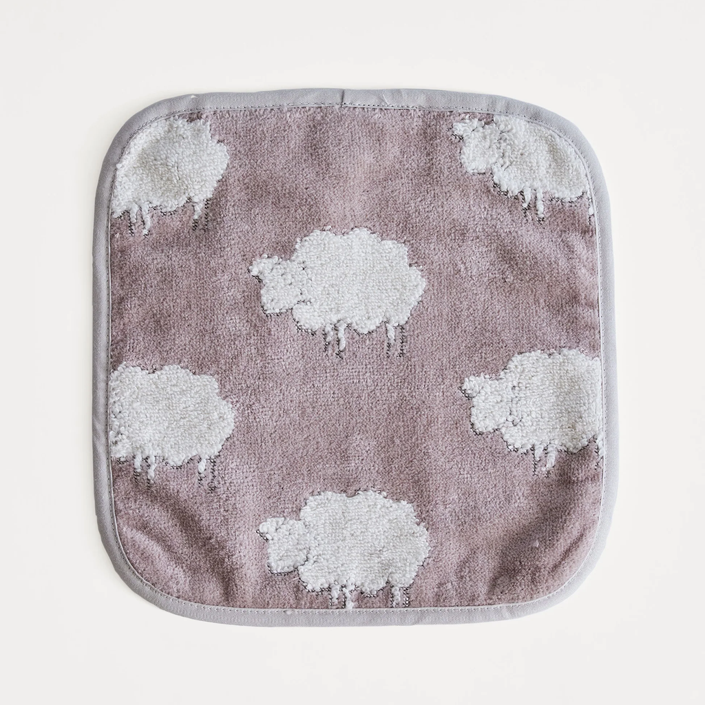 Sweet Sheep Jacquard Wash Cloth