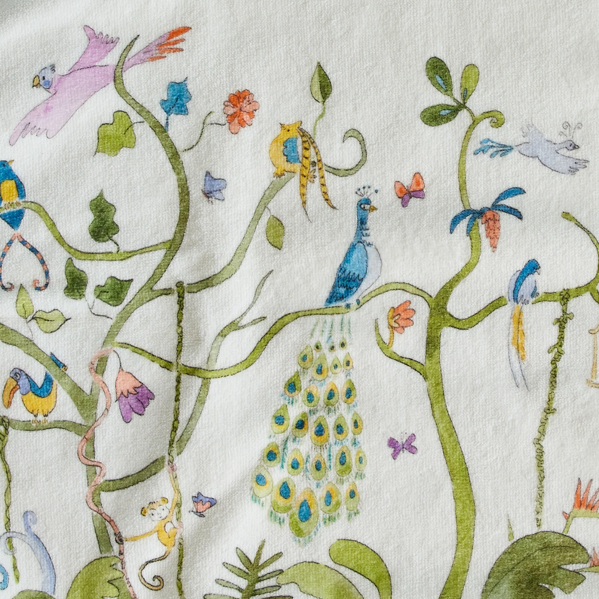 Tropical Chinoiserie Swim Poncho