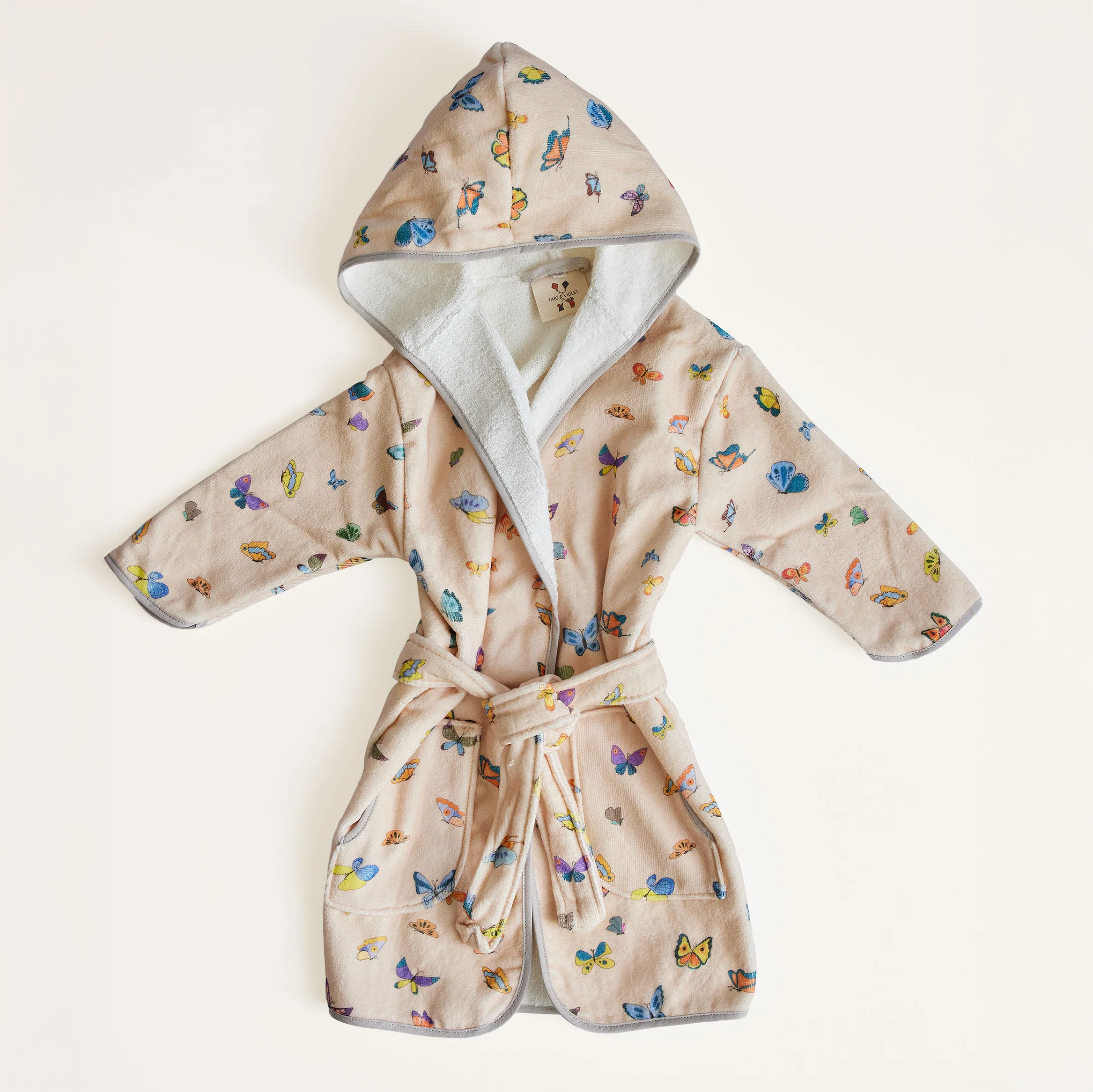 Blush Peach Madame Butterfly Bathrobe