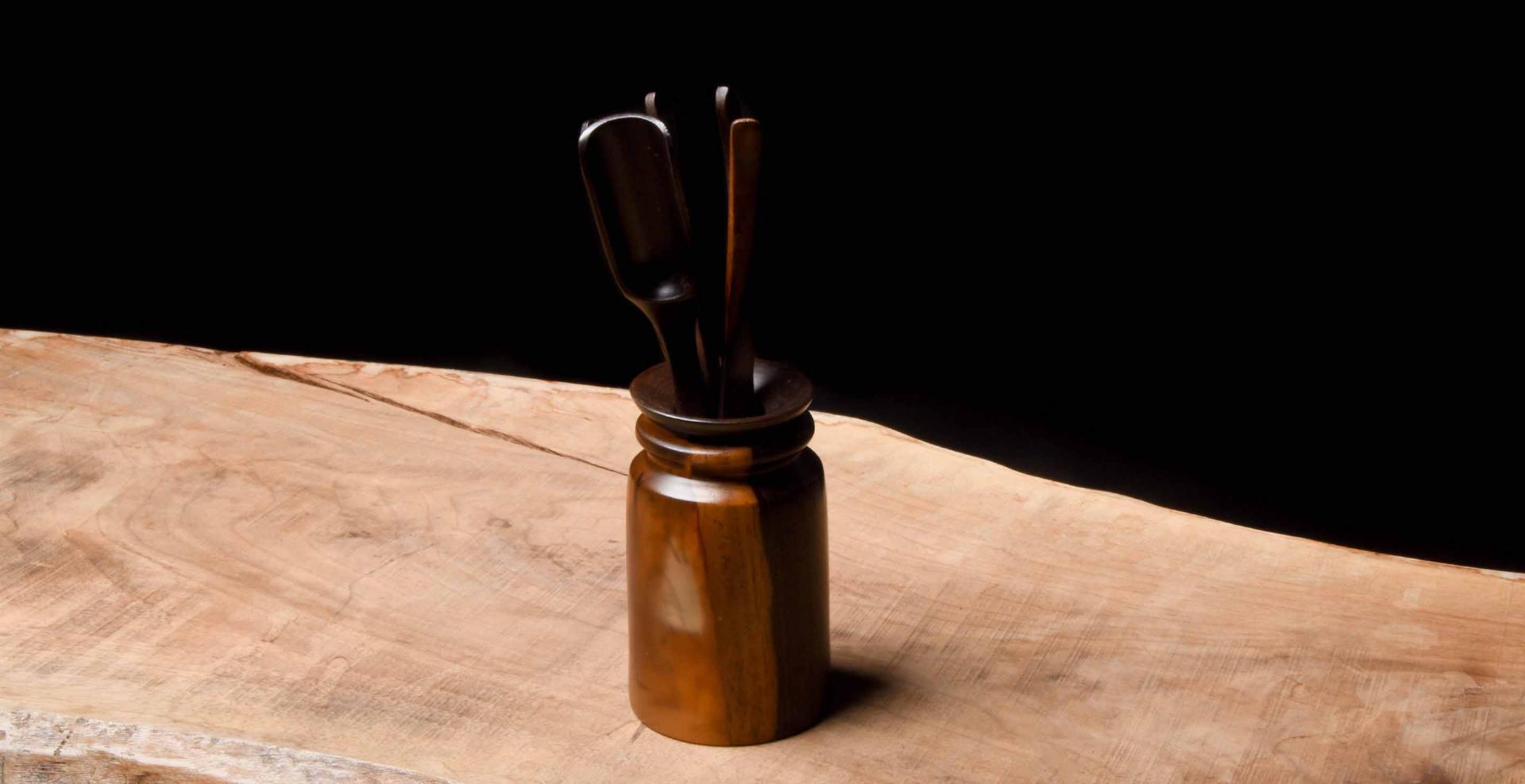 Wood + Resin Gongfu Tea Tools Set