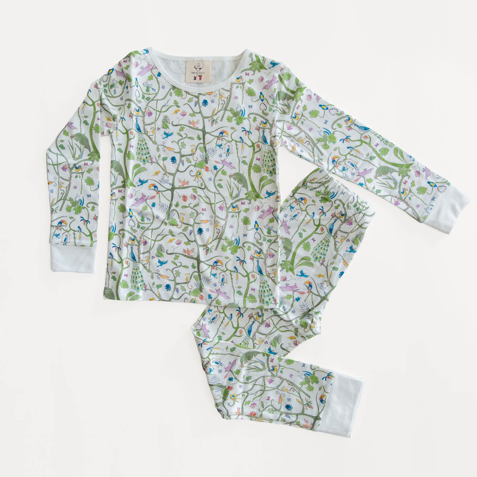 The Two Piece Pajamas - Tropical Garden