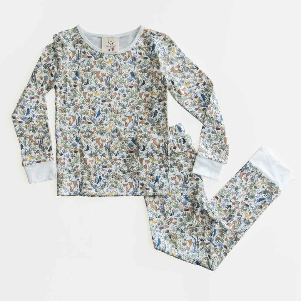 The Two Piece Pajamas - Foxy Forest