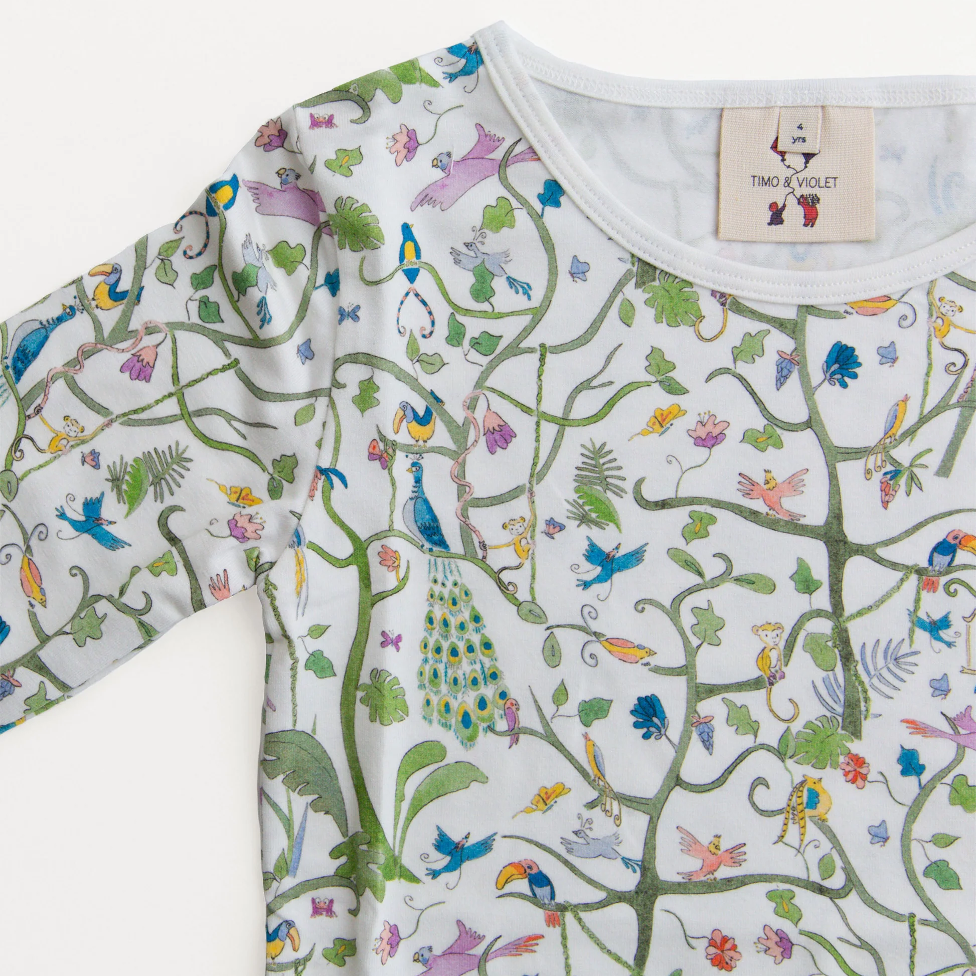 The Two Piece Pajamas - Tropical Garden