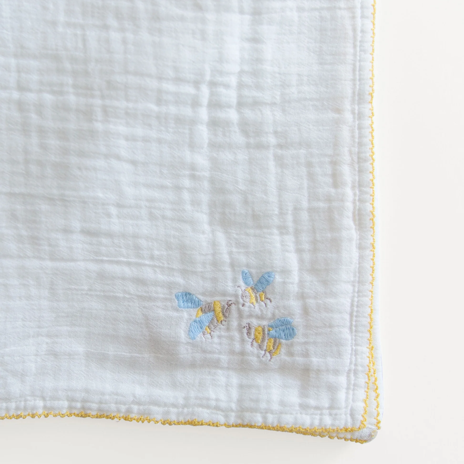 Bumblebee Embroidered Shawl Blanket