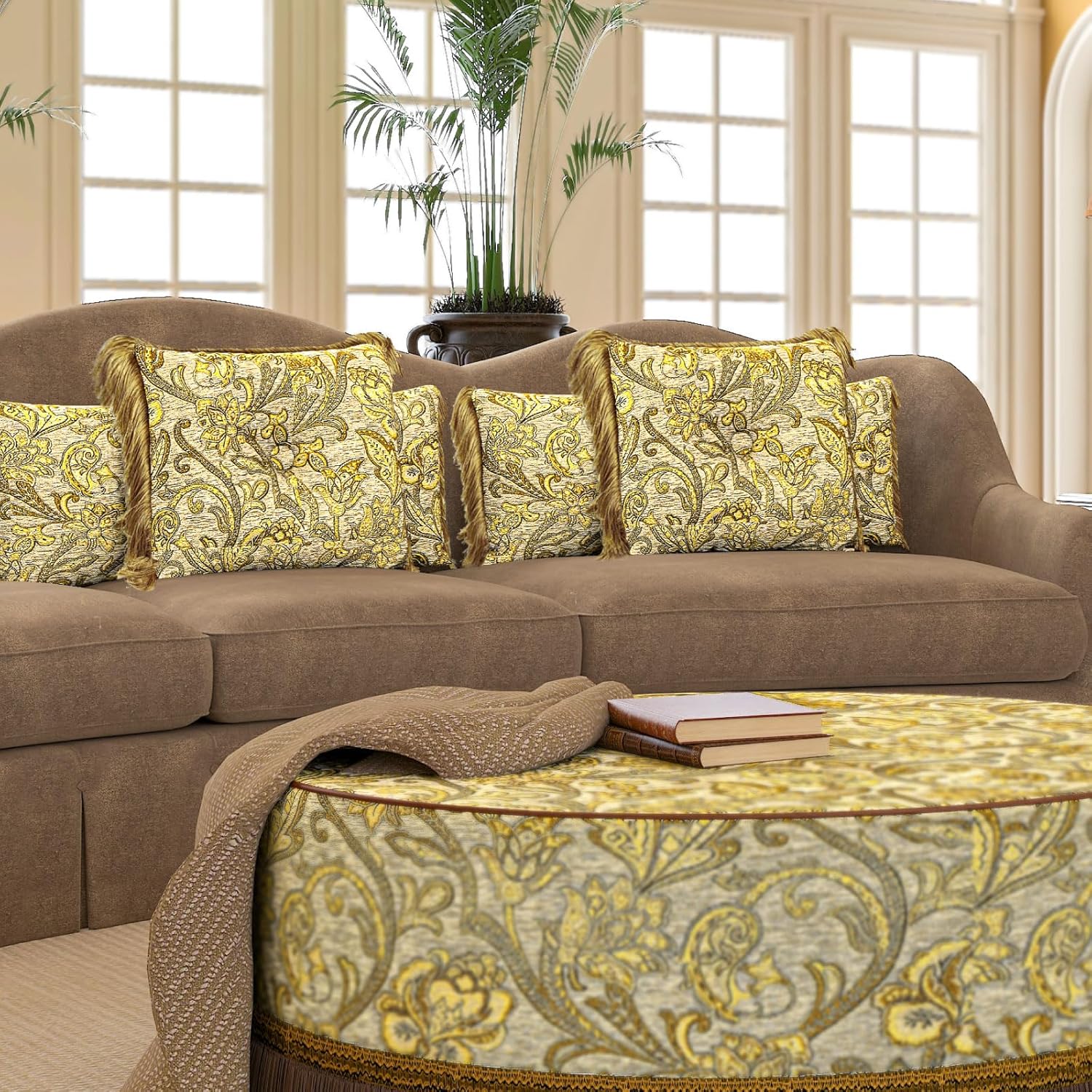 Luxurious Vintage Headboard Pillow 5 Set