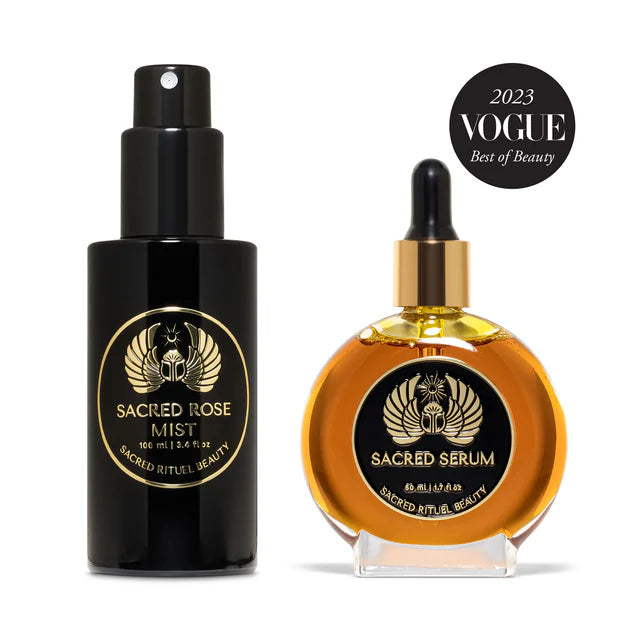SACRED SET | SERUM + ROSE TONER