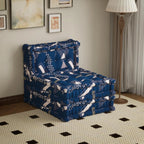 NavyBlue Velvet 3-in-1 Sofa Bed