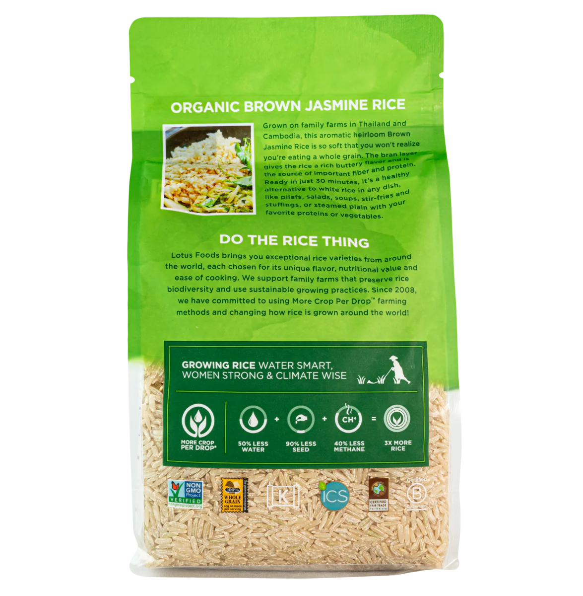 Organic Brown Jasmine Rice