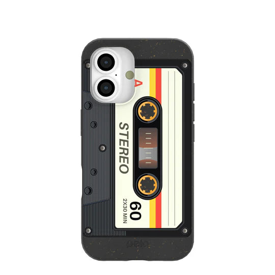 Black Cassette Phone Case | For iPhone, Galaxy & Pixel