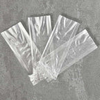 2.5 x 0.75 x 6.75" Compostable Clear Gusseted NatureFlex Cellophane Bags | 1,000/Case