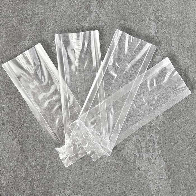 2.5 x 0.75 x 6.75" Compostable Clear Gusseted NatureFlex Cellophane Bags | 1,000/Case