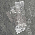 3 x 1.75 x 8.25" Compostable Clear Gusseted NatureFlex Cellophane Bags | 1,000/Case