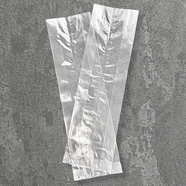 4 x 2 x 14" Compostable Clear Gusseted NatureFlex Cellophane Baguette Bags | 1,000/Case