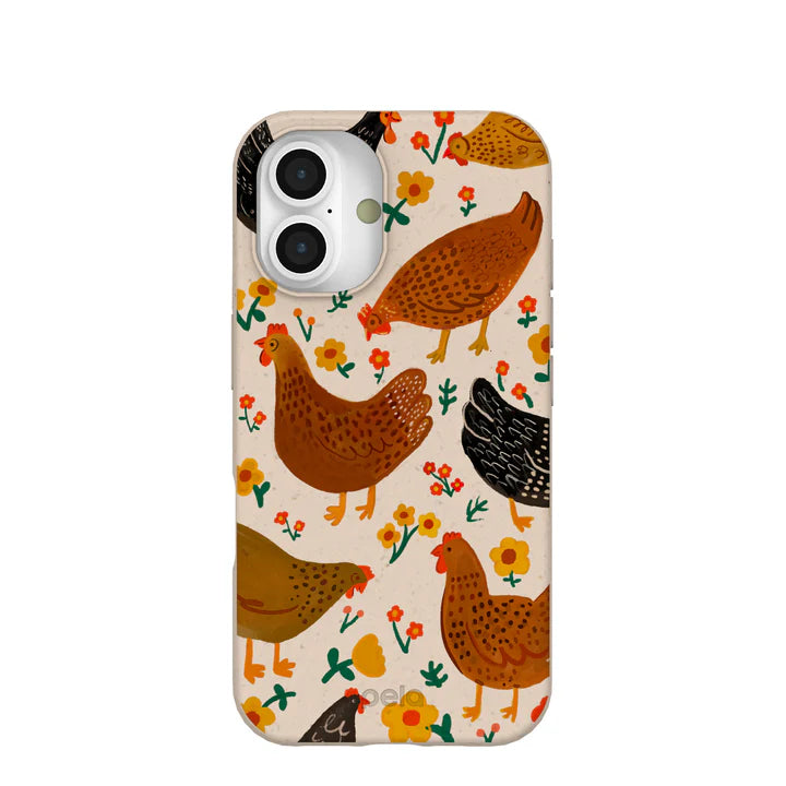 Seashell Chicken Garden Phone Case |  | For iPhone, Galaxy & Pixel