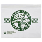 10 x 8" Compostable Zipper PLA Deli Bags w/ Saddle Pack | 1,000/Case