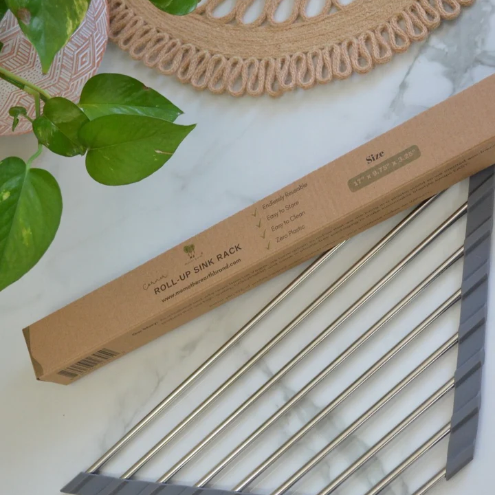 Corner Roll-Up Sink Rack