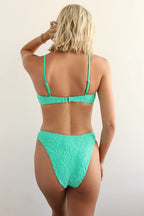 Dive In Super Cheeky Bikini Bottom - Aqua Green