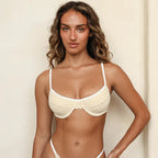 West Coast Underwire Bikini Top - Latte Ivory