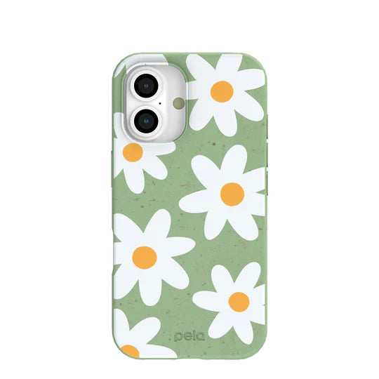 Sage Green Daisy Phone Case | For iPhone, Galaxy & Pixel