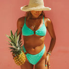 Dive In Super Cheeky Bikini Bottom - Aqua Green