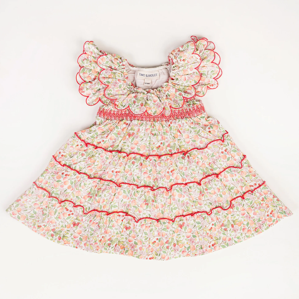 The Mimi Dress - Peach Blossom Print