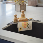 Corner Roll-Up Sink Rack