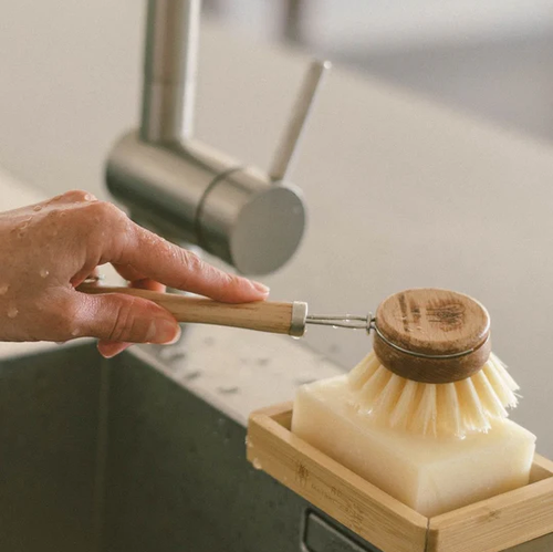 Beechwood + Sisal Fiber Kitchen Dish Brush