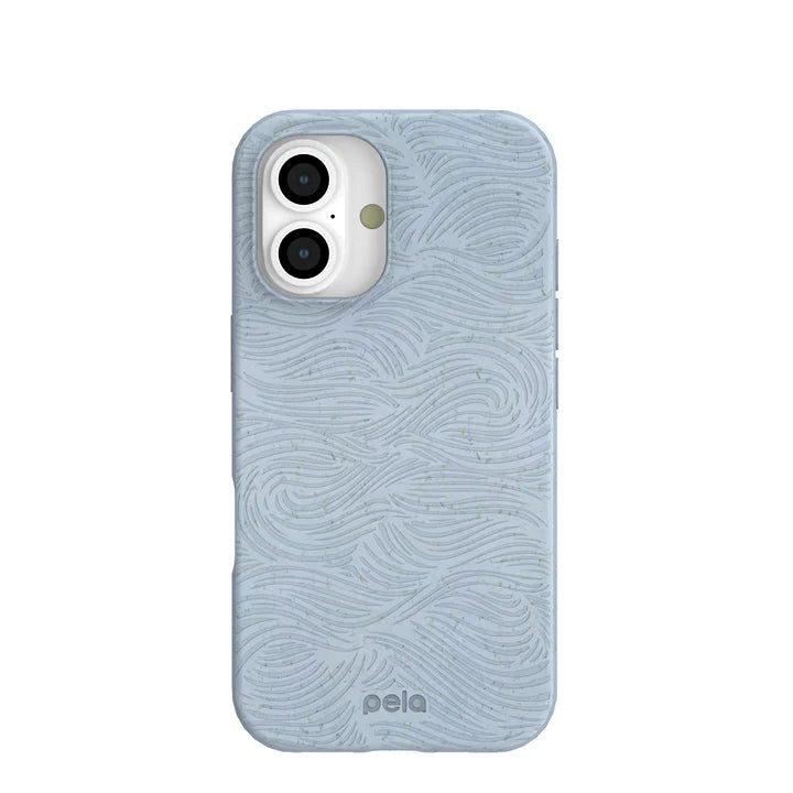 Powder Blue Ebb and Flow Phone Case | For iPhone, Galaxy & Pixel