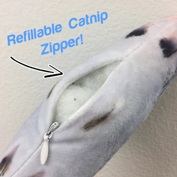 Electric Flopping Fish Kicker | Organic Catnip Infused