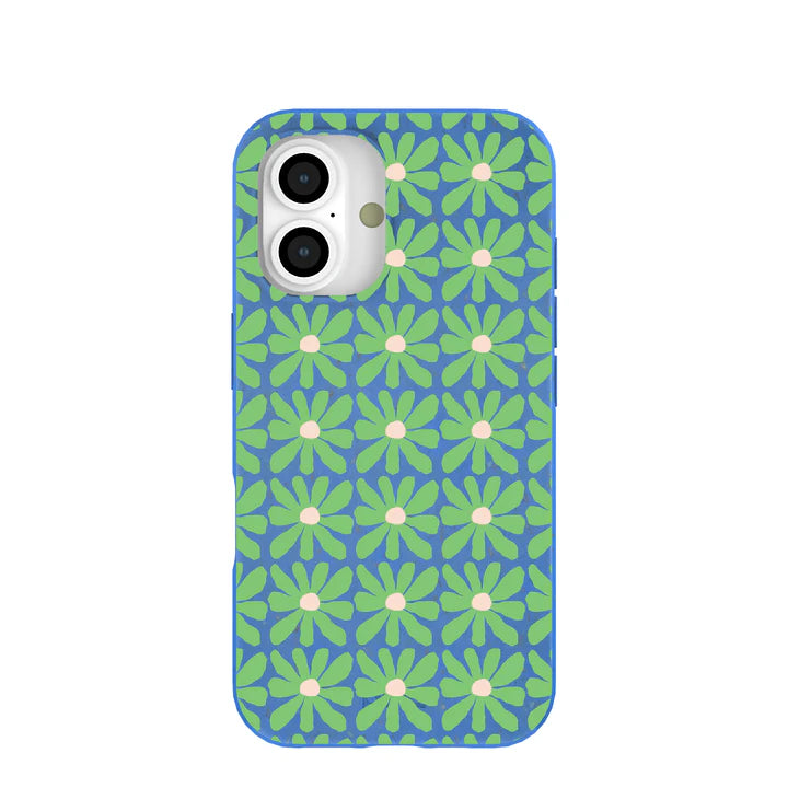 Electric Blue Flower Child Phone Case | For iPhone, Galaxy & Pixel