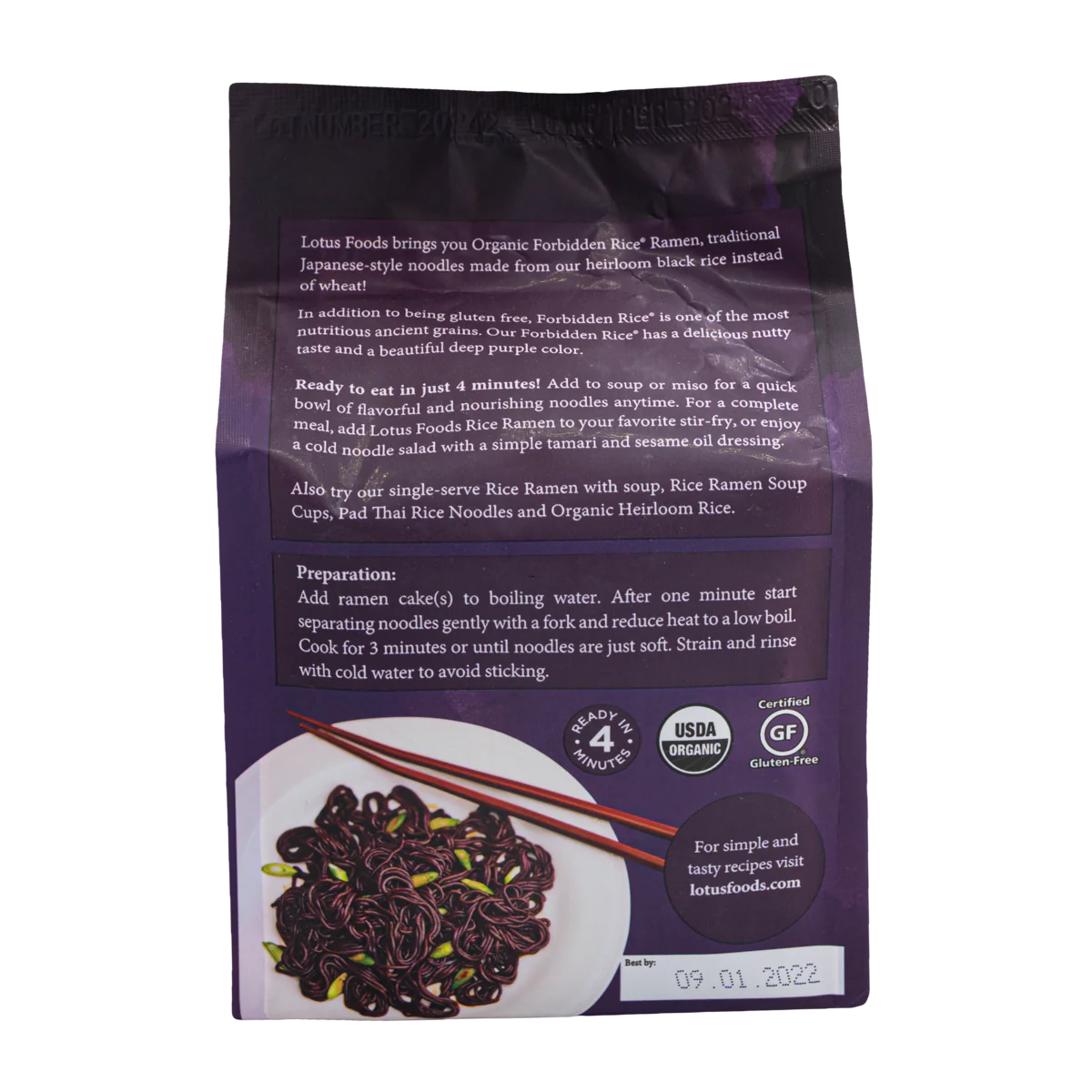 Organic Forbidden Rice® Ramen (4 Ramen Cakes)