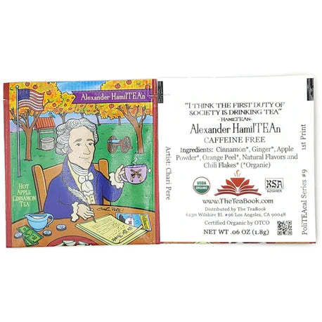 Alexander HamilTEAn (Alexander Hamilton): Organic Hot Apple Cinnamon Tea (Herbal / Caffeine Free)