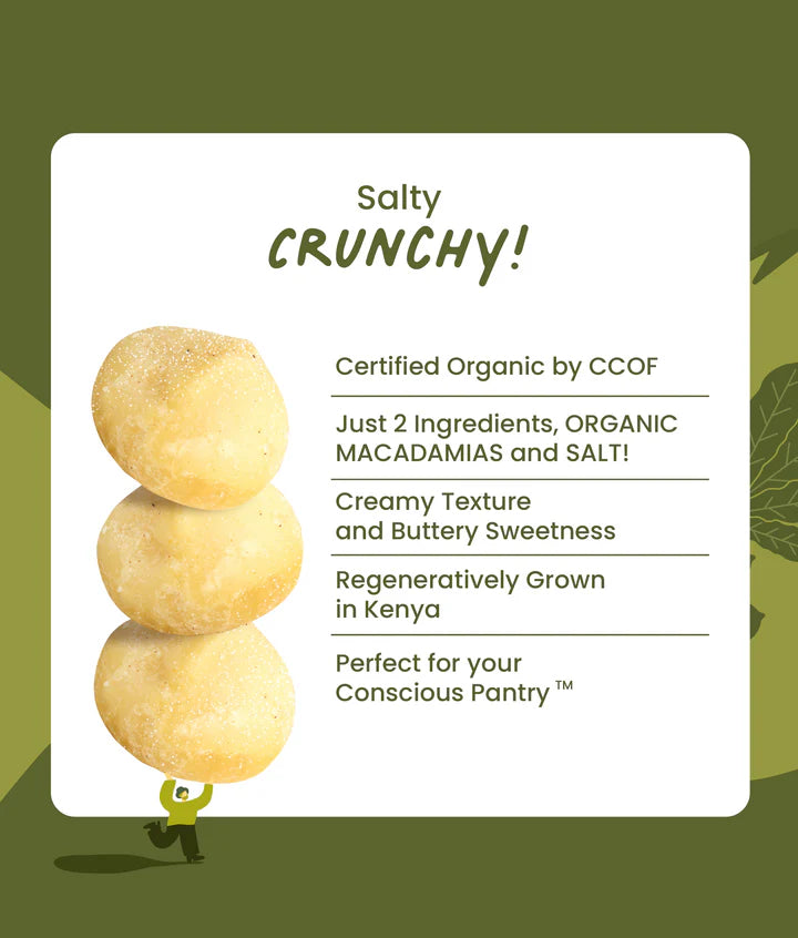 Macadamia Salted (1, 4, 8, 24oz)