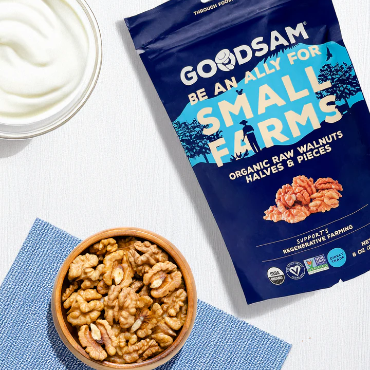 Organic Walnuts, Raw & Unsalted 8oz.