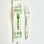 6" Wrapped Compostable cPLA Forks | 1,000/Case