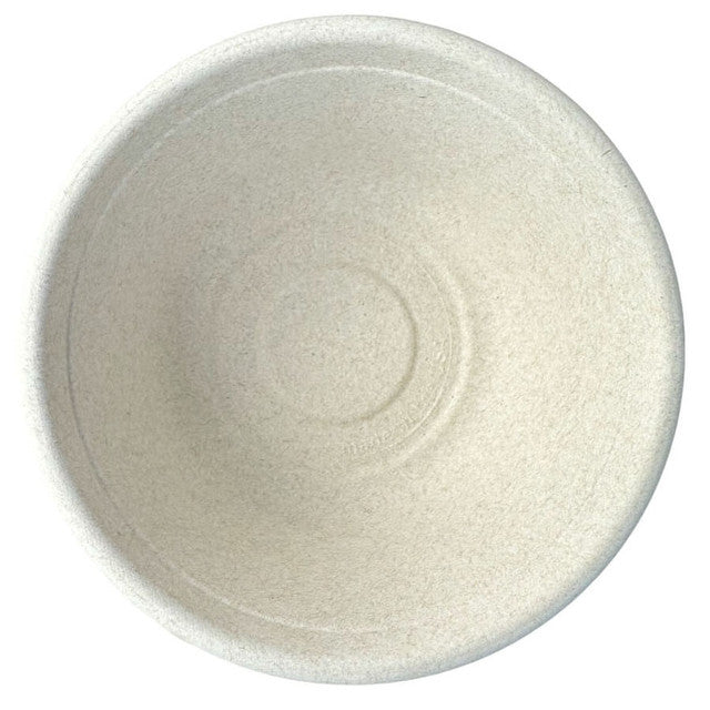 12 oz Made In USA Compostable Fiber Round Bowls | No PFAS | 1,000/Case