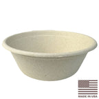 12 oz Made In USA Compostable Fiber Round Bowls | No PFAS | 1,000/Case