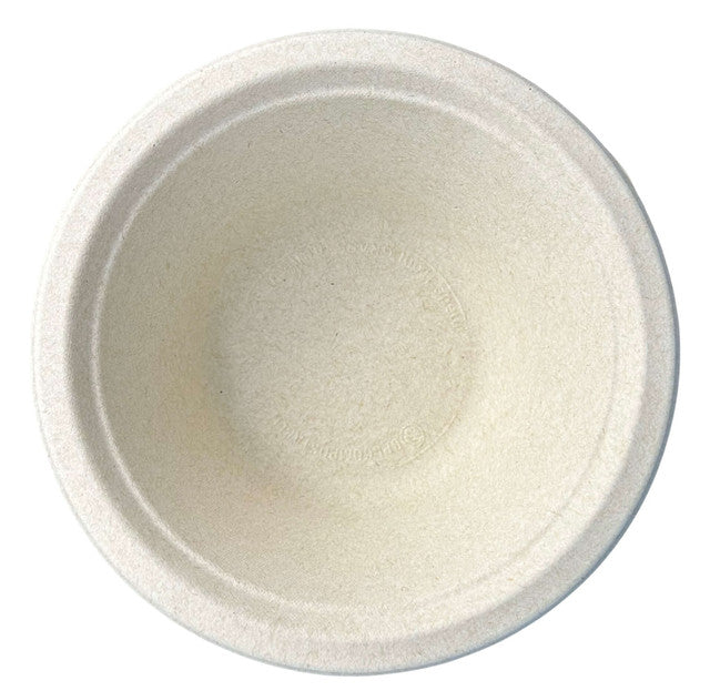 16 oz Made in USA Compostable Fiber Round Bowls | No PFAS | 400/Case