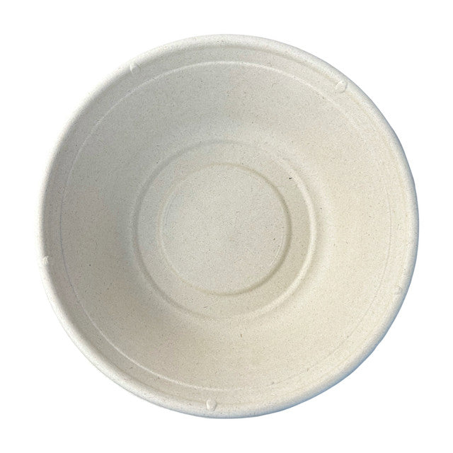 32 oz Made in USA Compostable Fiber Round Bowls | No PFAS | 300/Case
