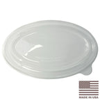 24 oz Clear RPET Oval Burrito Bowl Lids | 400/Case