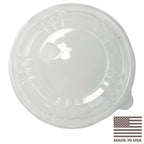 RPET Lids 40 oz Wide Good Start Round Fiber Bowls | 300/Case