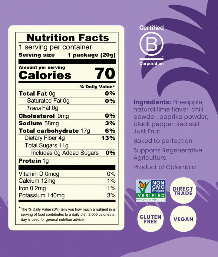 Crispy Crunchy Pineapple Chili Lime Chips