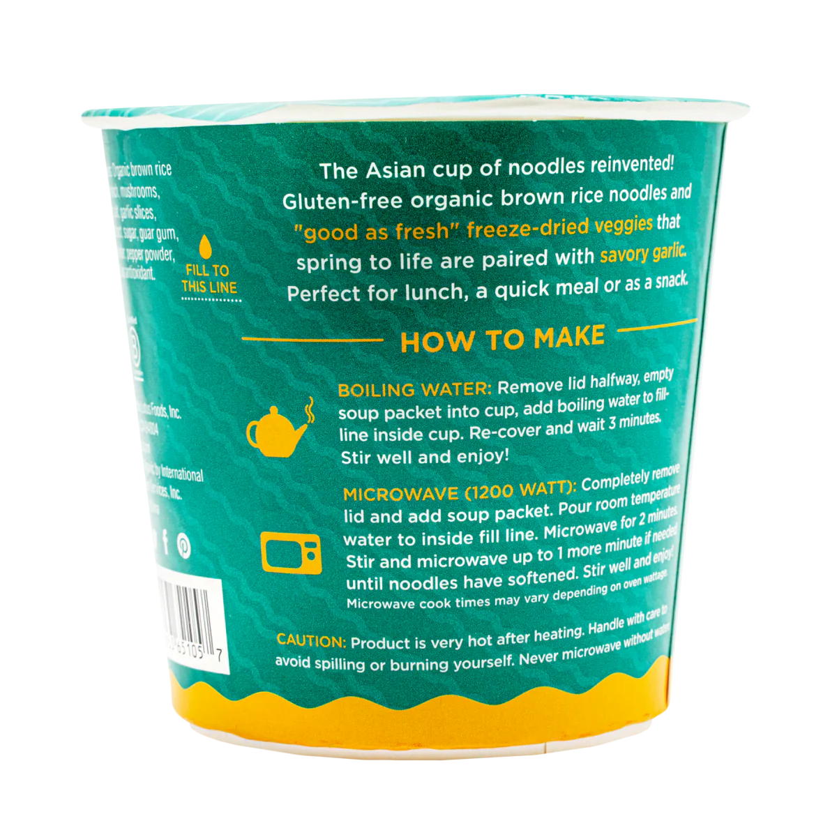 Garlicky Veggie Rice Ramen Noodle Soup with Freeze-Dried Chunky Veggies